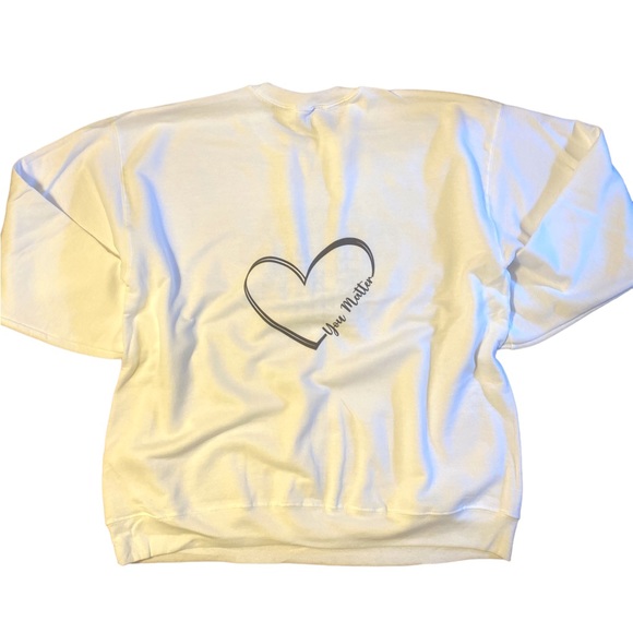 Valid feelings mental health graphic crewneck sweatshirt oversized extra large - Picture 7 of 10